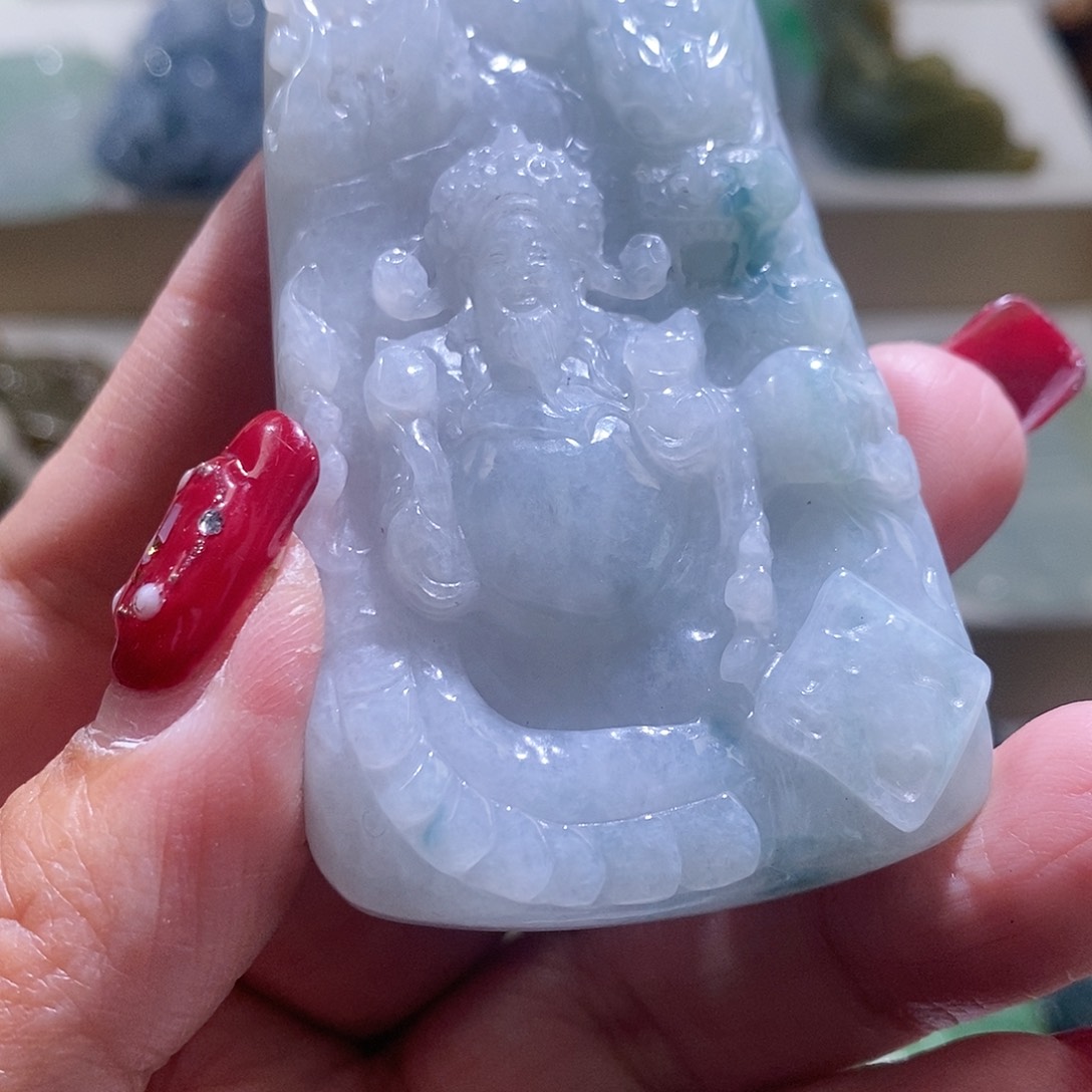 【闪购商品】翡翠颈饰未镶嵌财神