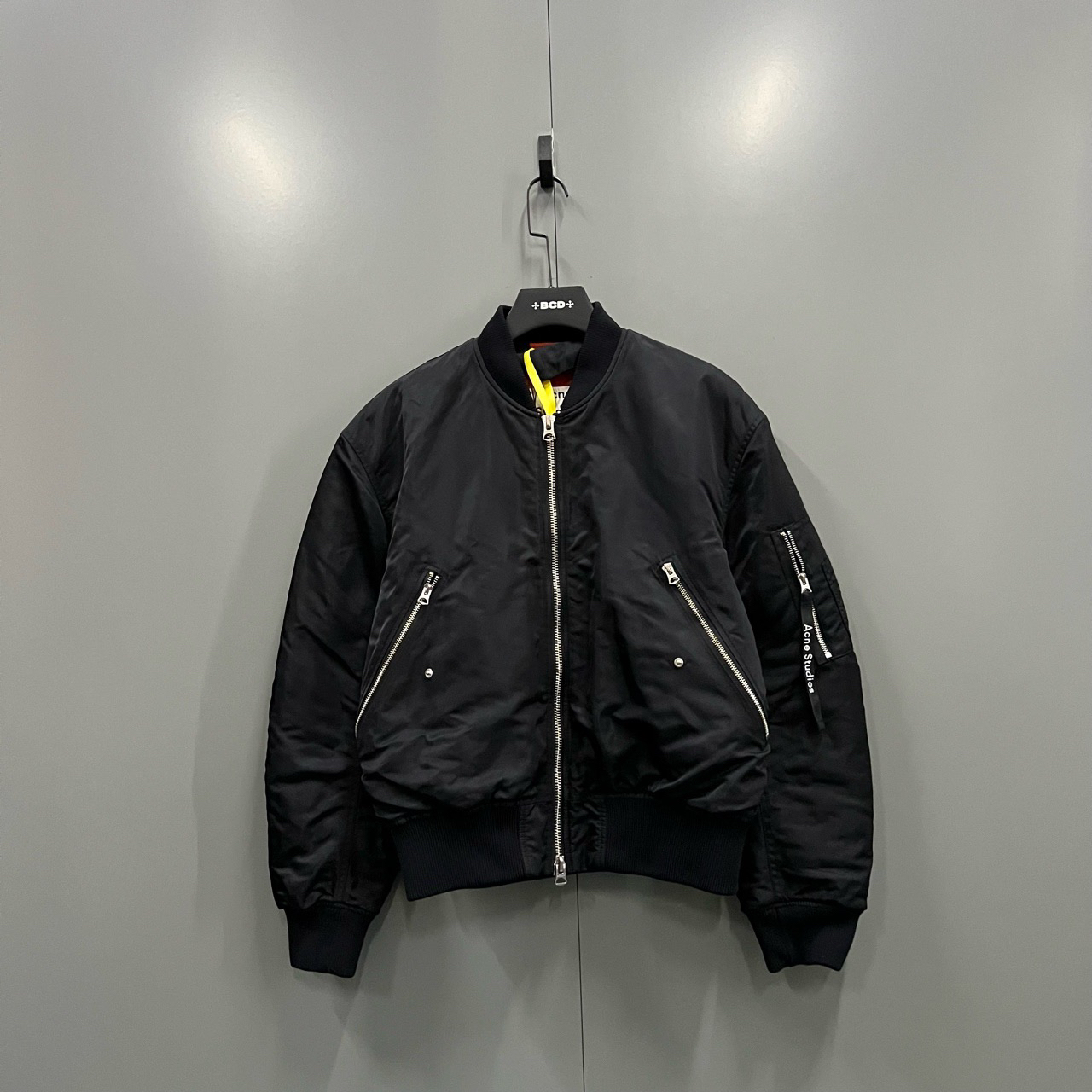 （jp）119 Acne Studios 黑色拉链棒球服 46码/95新