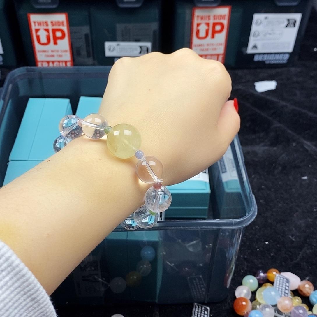 银S925镶嵌水晶手链