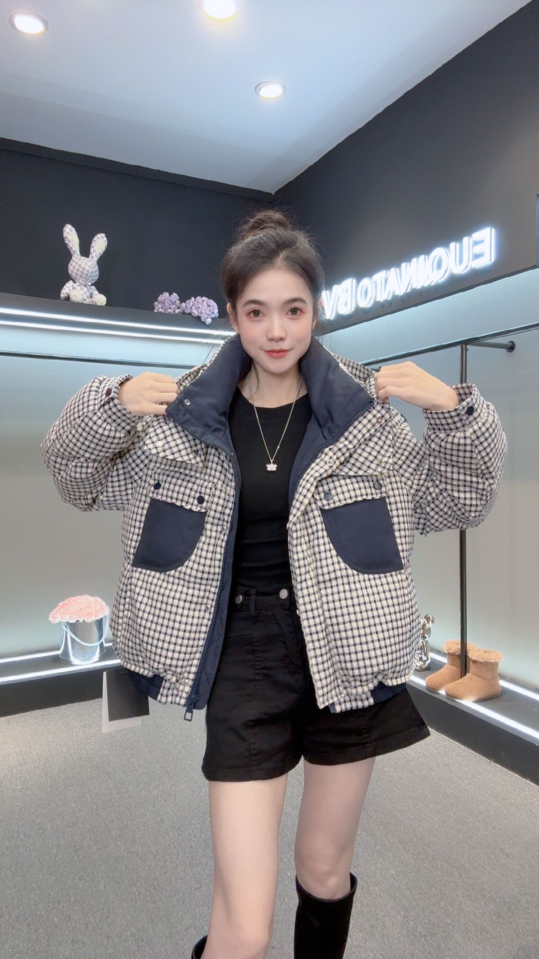 865新款冬季保暖羽绒服白鸭绒蓬松潮牌洋气