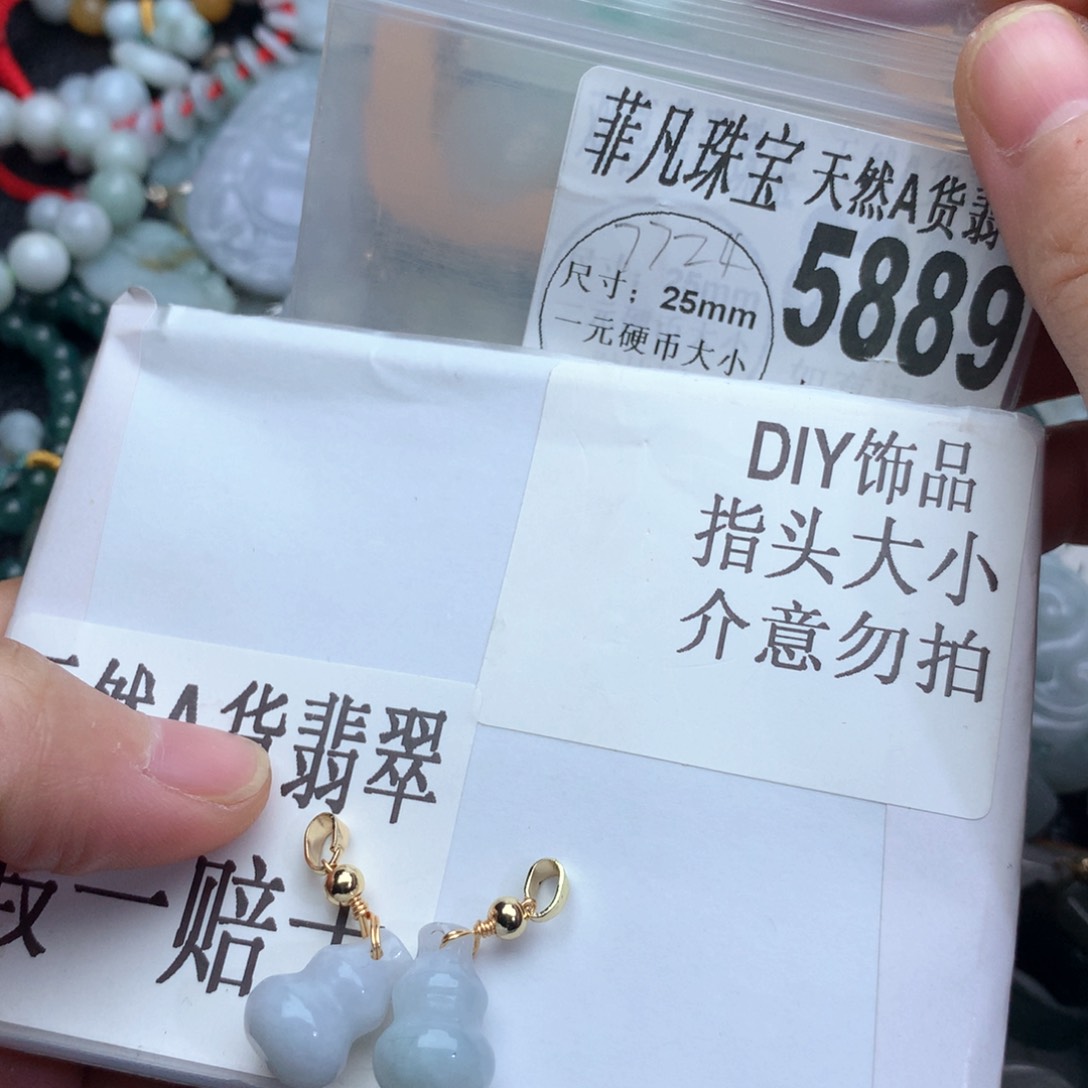 翡翠颈饰未镶嵌5889。
