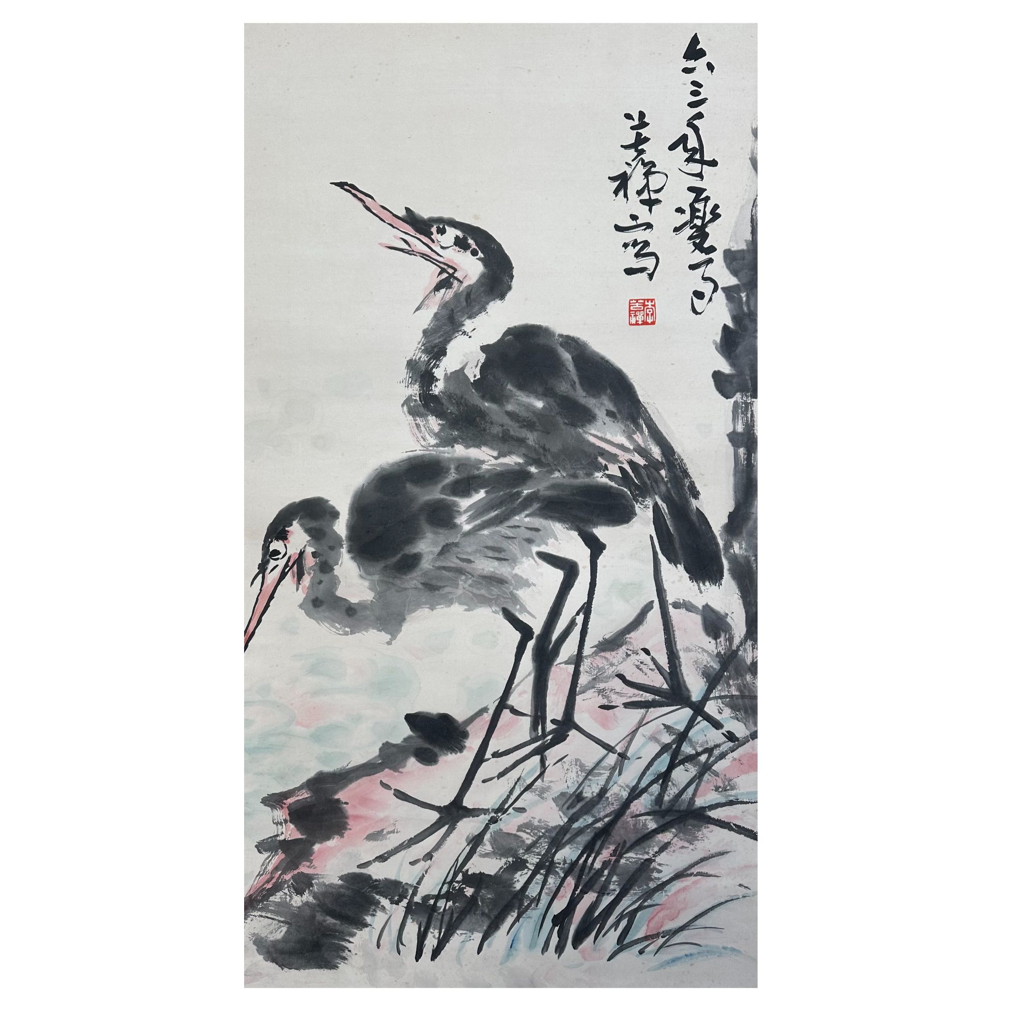 L-Z-SP-712 花鸟 88cm×48cm 轴