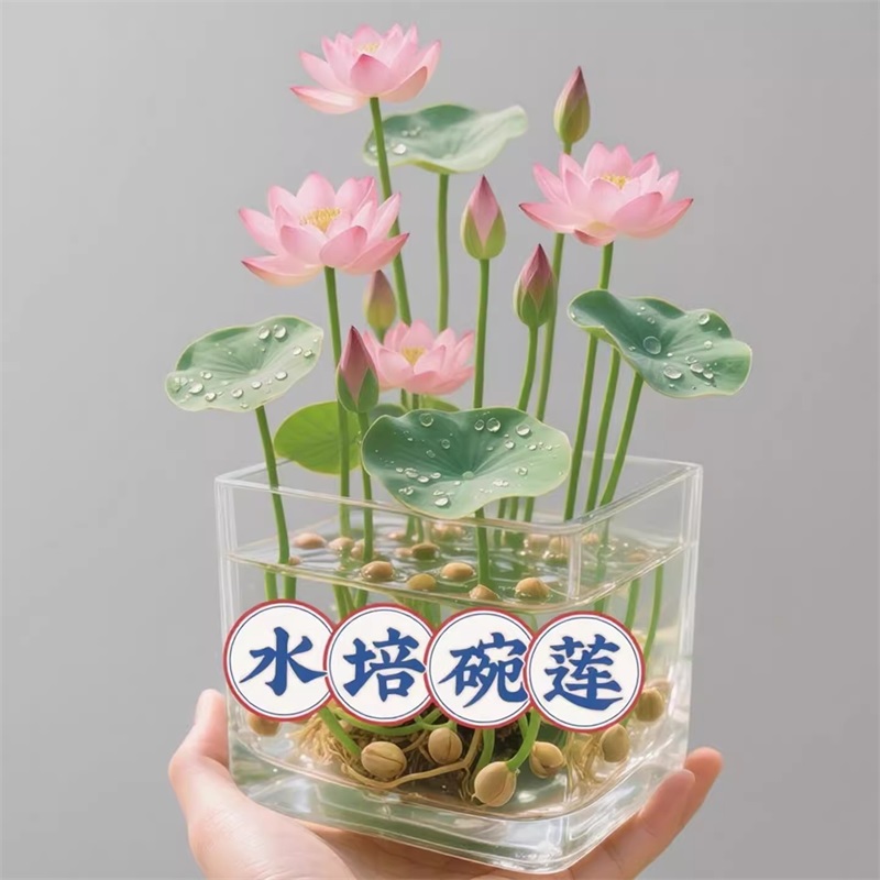 开口碗莲种子 盆栽水培碗莲睡莲四季室内水生荷花绿植花卉种子