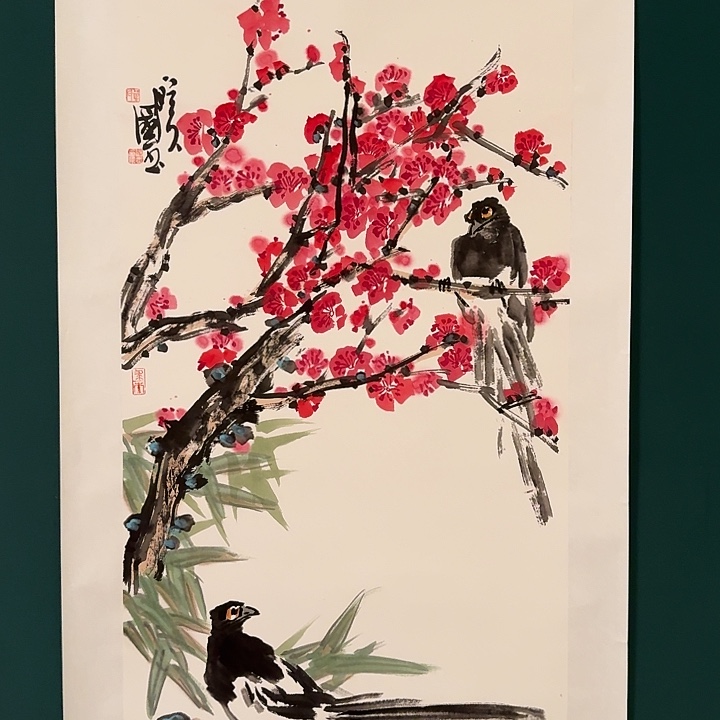 国画单老师作品画作