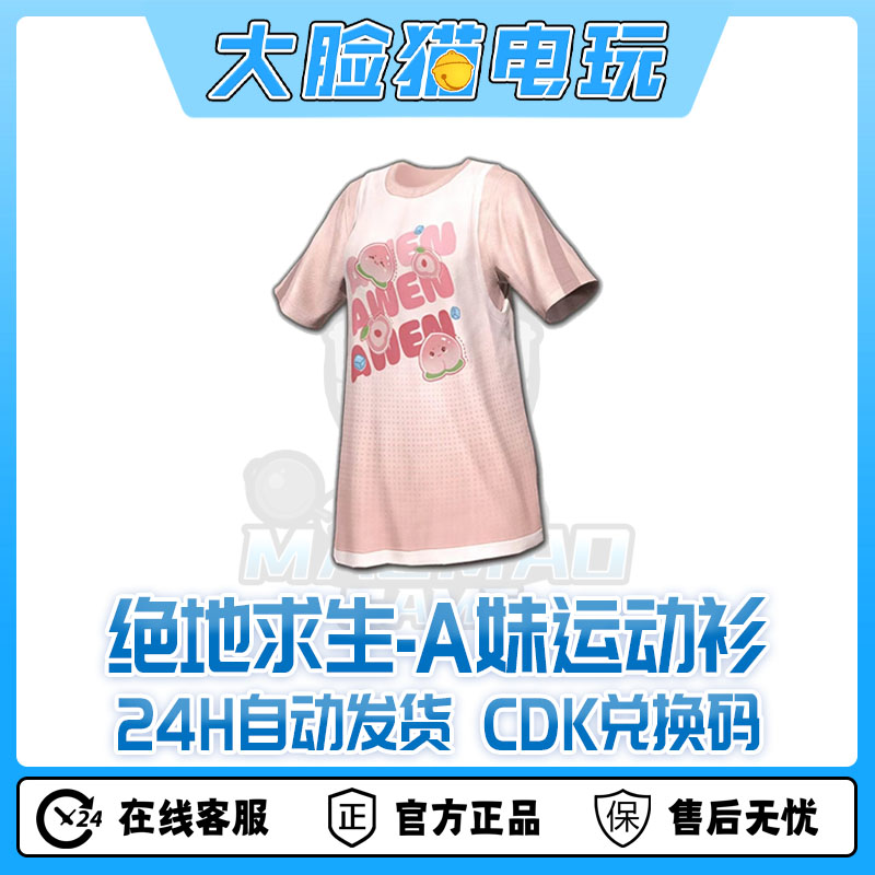 steam绝地求生PUBGA妹联名T袖CDK兑换码