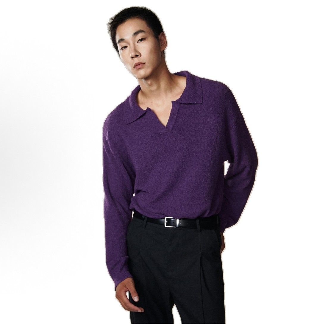 R02-80234-KIK春秋季POLO领设计时尚长袖