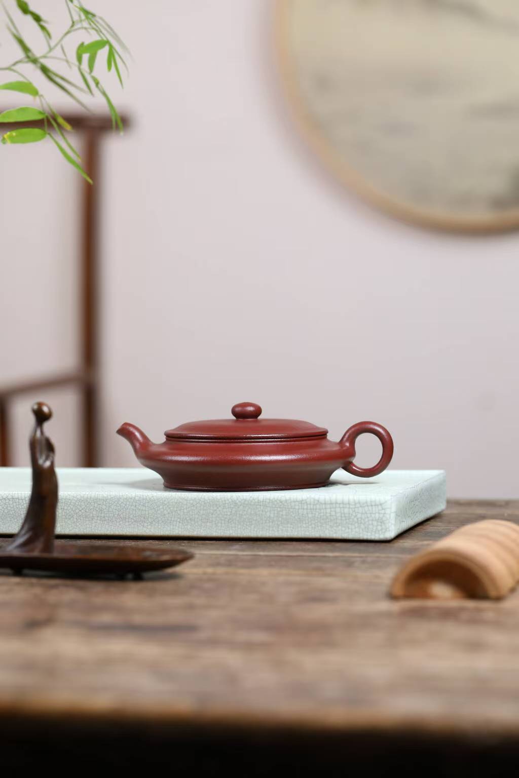 HB正宗宜兴紫砂壶原矿陈腐底槽清简约虚扁壶高档泡茶壶茶具礼品