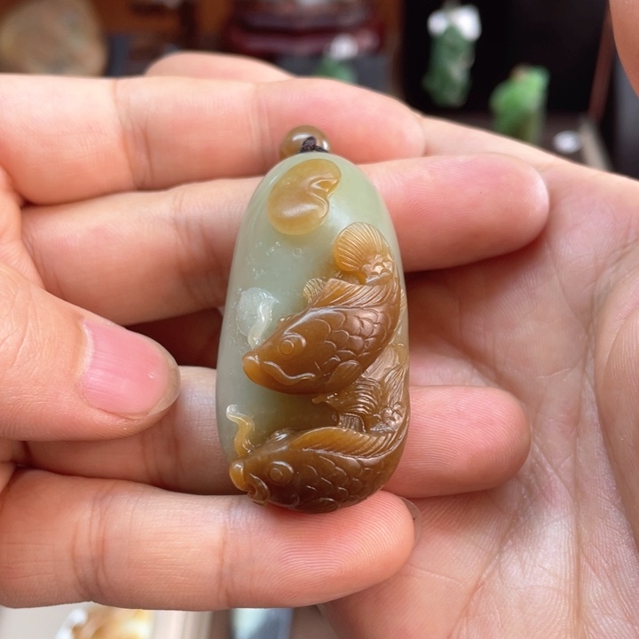 和田玉吊坠(不含链)未镶嵌