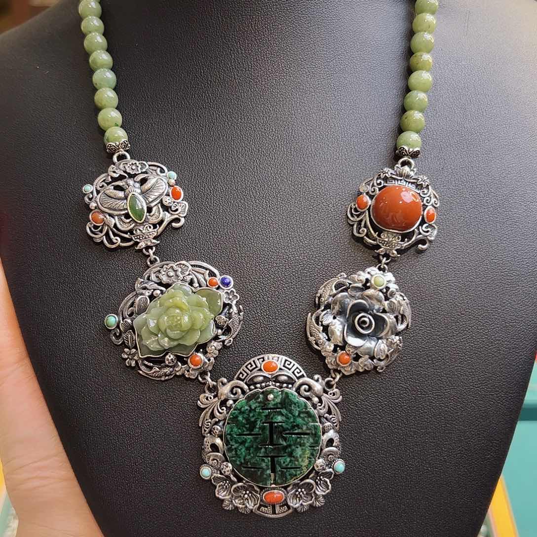 翡翠项链未镶嵌项链