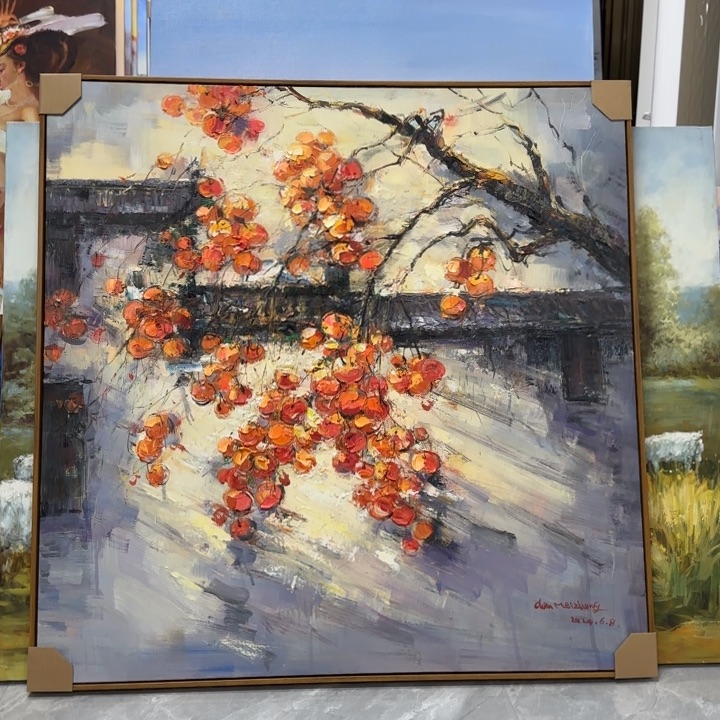 油画100100油画作品入选全国