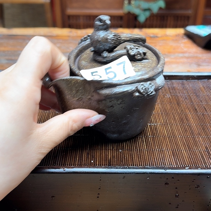 纯手工制作粗陶茶具