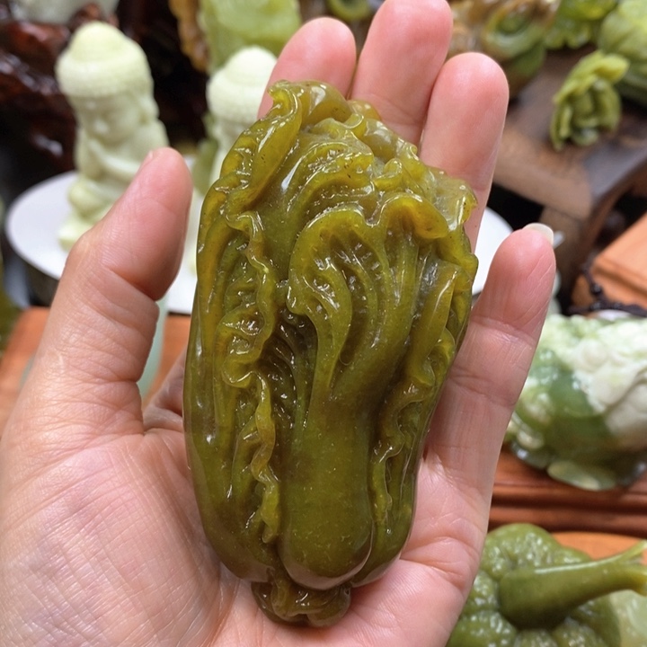 蛇纹石玉未镶嵌手把