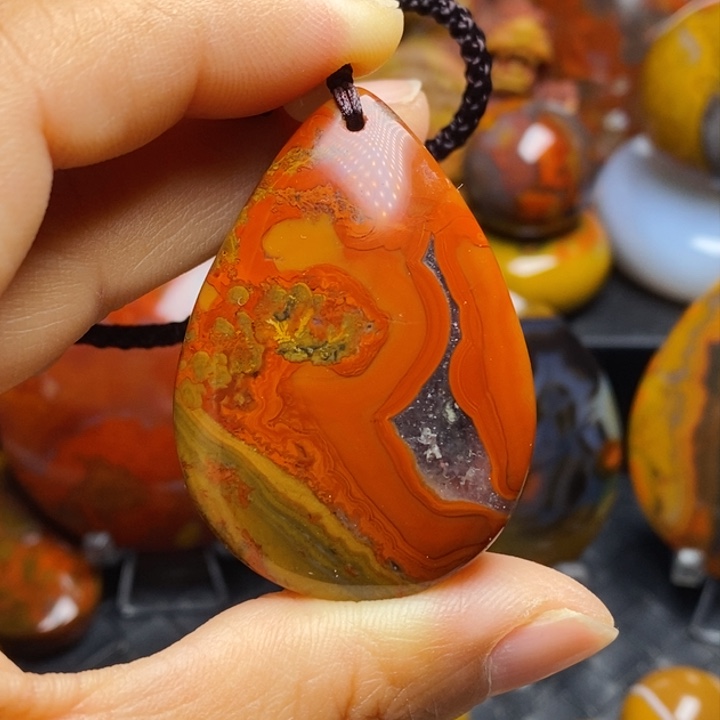 玛瑙/玉髓吊坠(不含链)未镶嵌