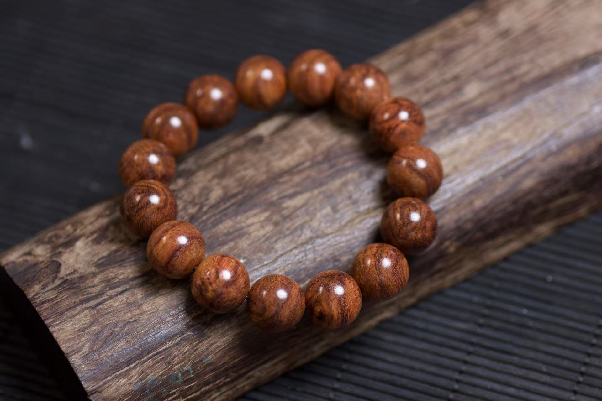 海南黄花梨圆珠单圈1.5多样性发其一