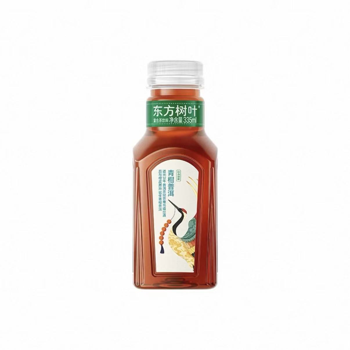 【东方树叶】农夫山泉东方树叶青柑普洱335ml/瓶无糖茶饮料!
