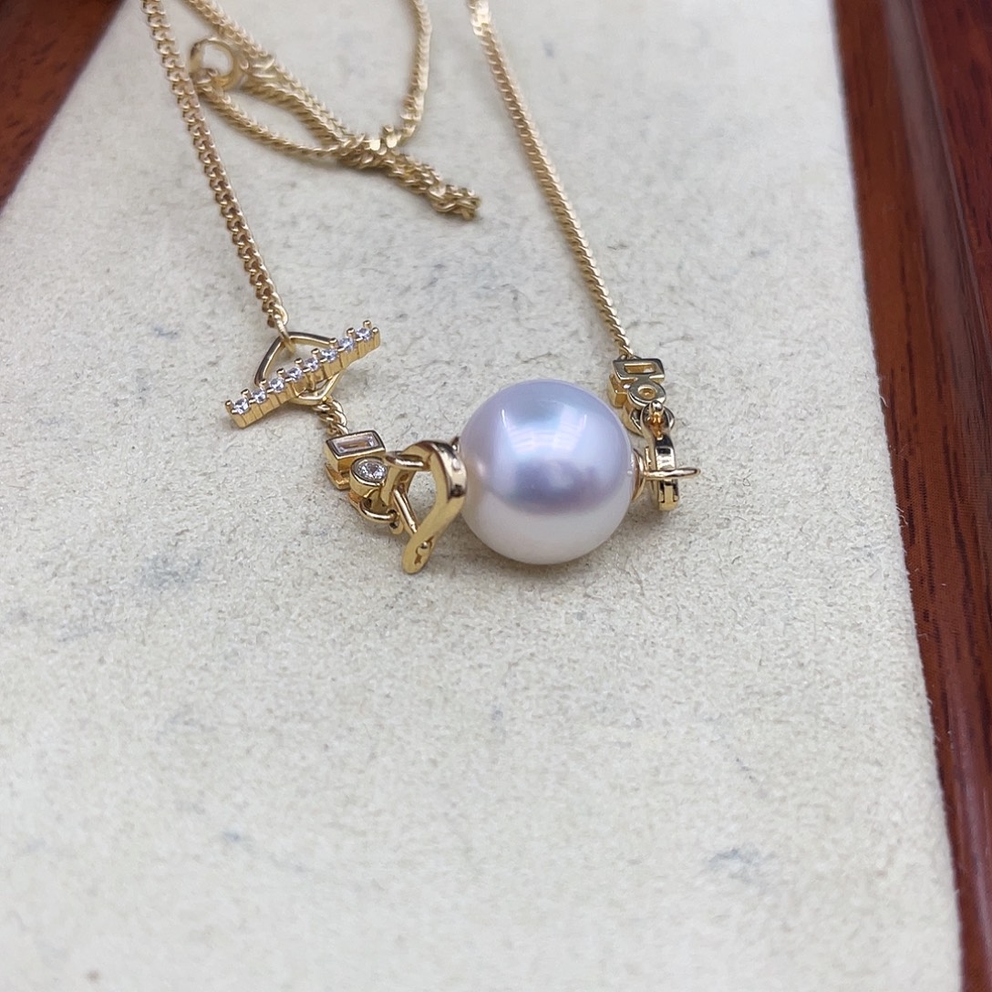 海水珍珠颈饰银S925镶嵌