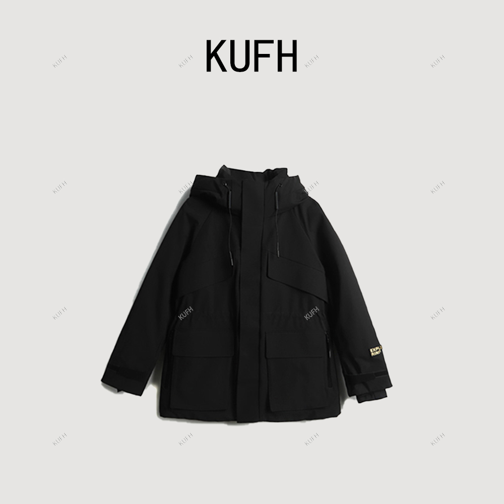 【黑曜4.0】极寒系列高端鹅绒服抽绳设计显高显瘦冲锋衣KW28Y8388