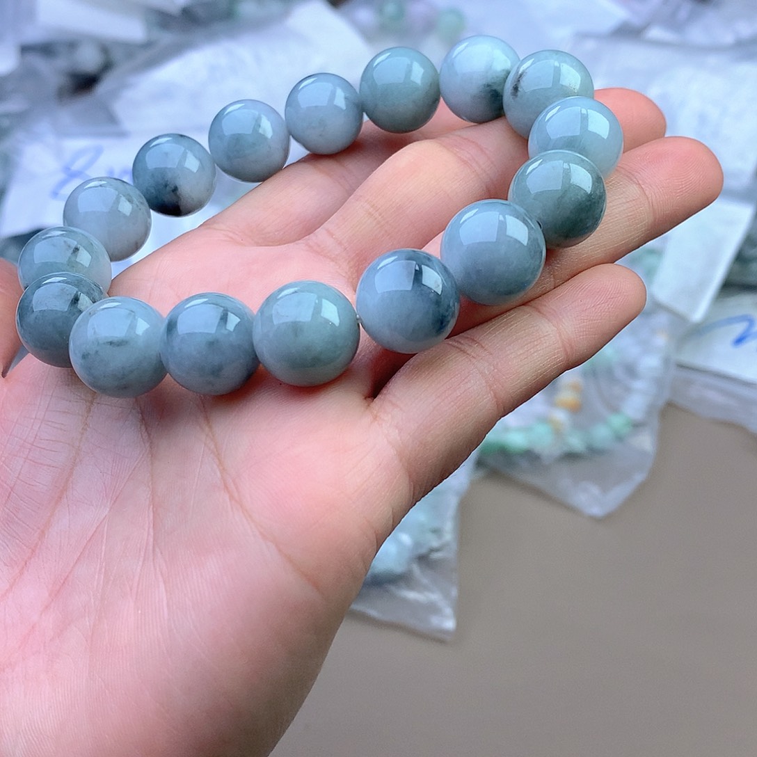 未镶嵌手串定制翡翠