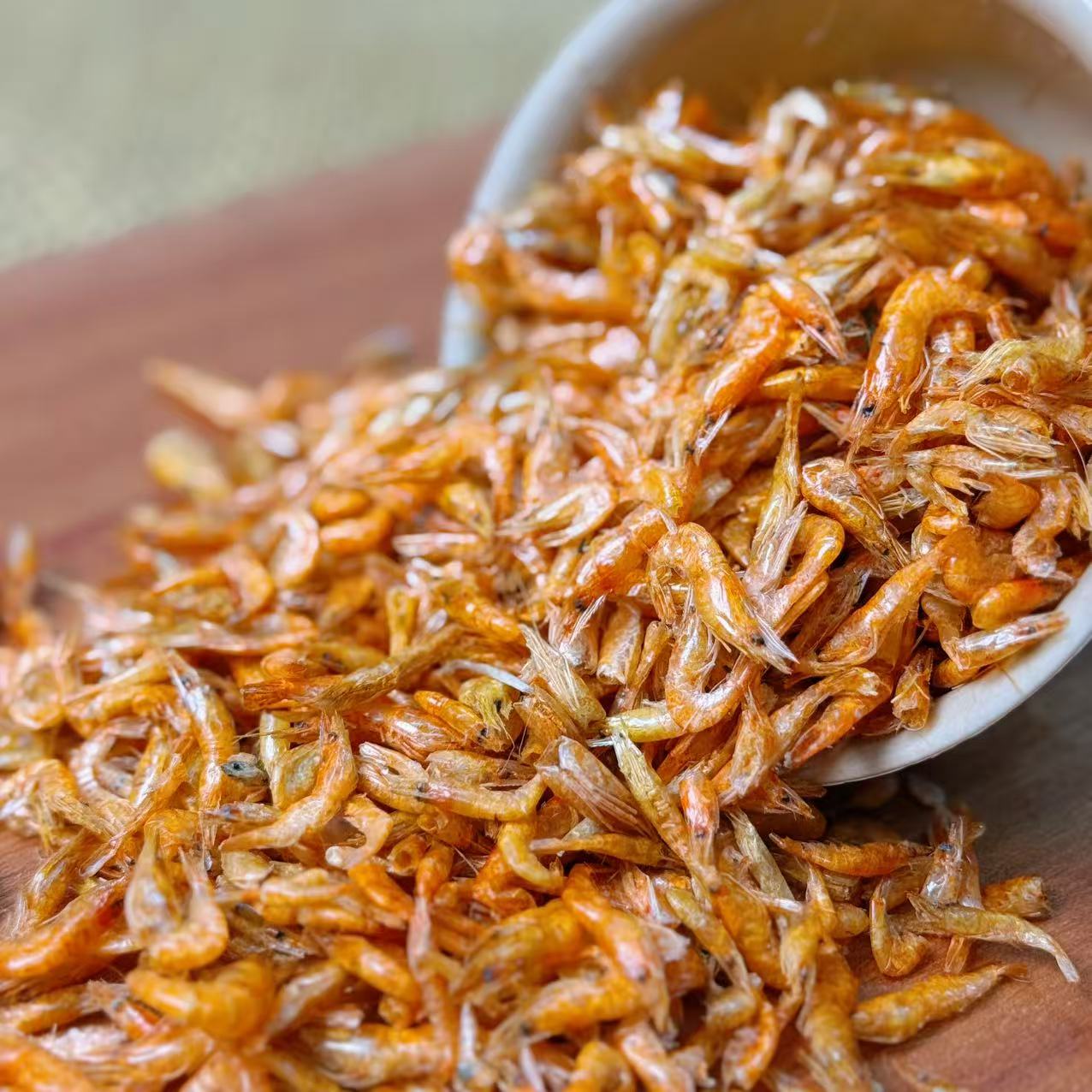 农户现收蕲春特产农产品小河虾干