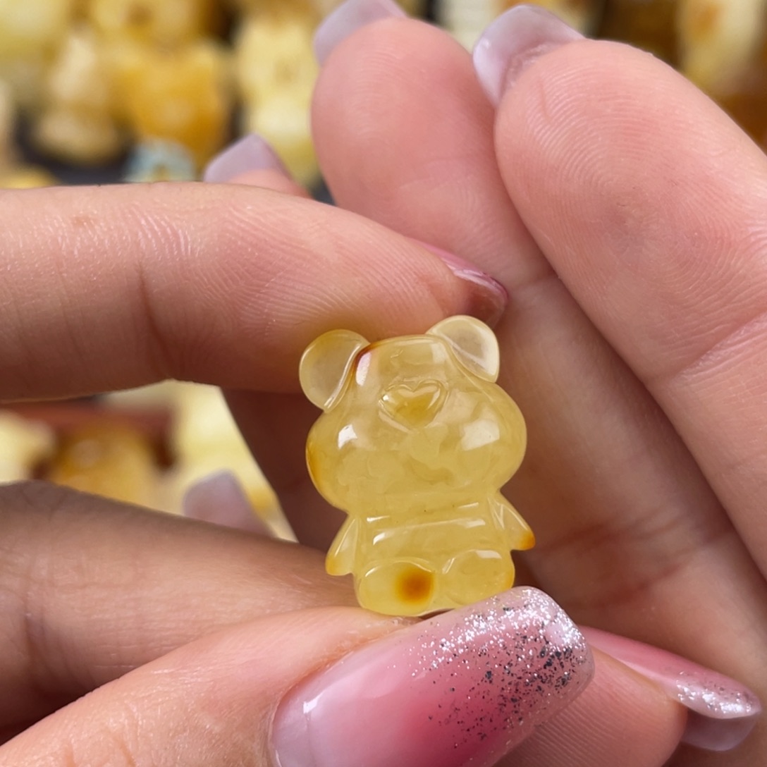 琥珀裸石未镶嵌蜜蜡