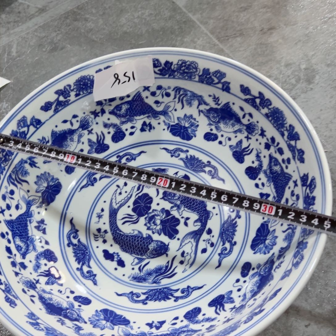 碗青花16寸年年有鱼和面盆