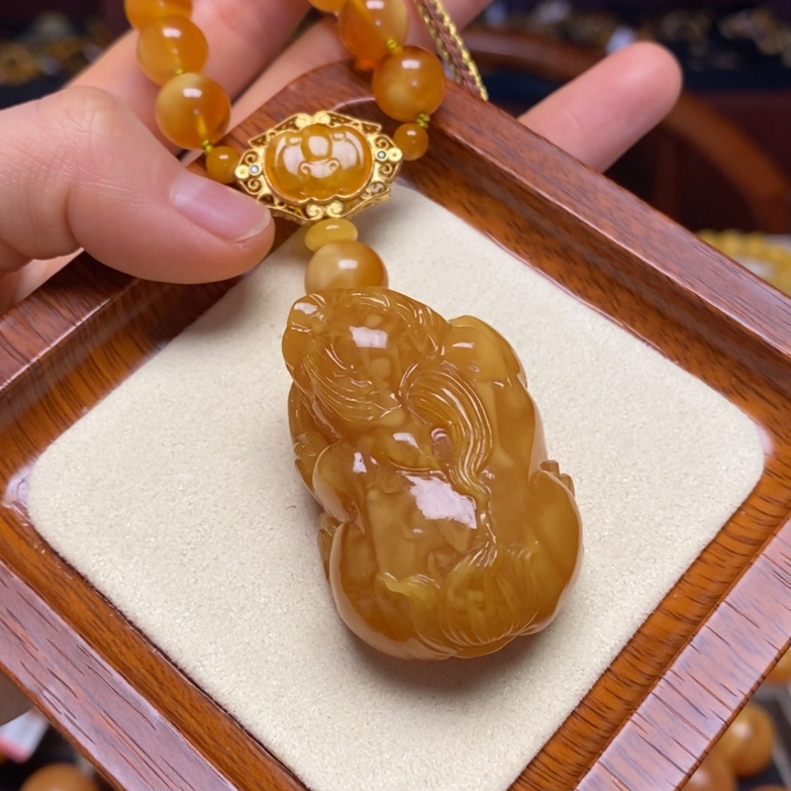 【闪购商品】蜜蜡颈饰未镶嵌项链