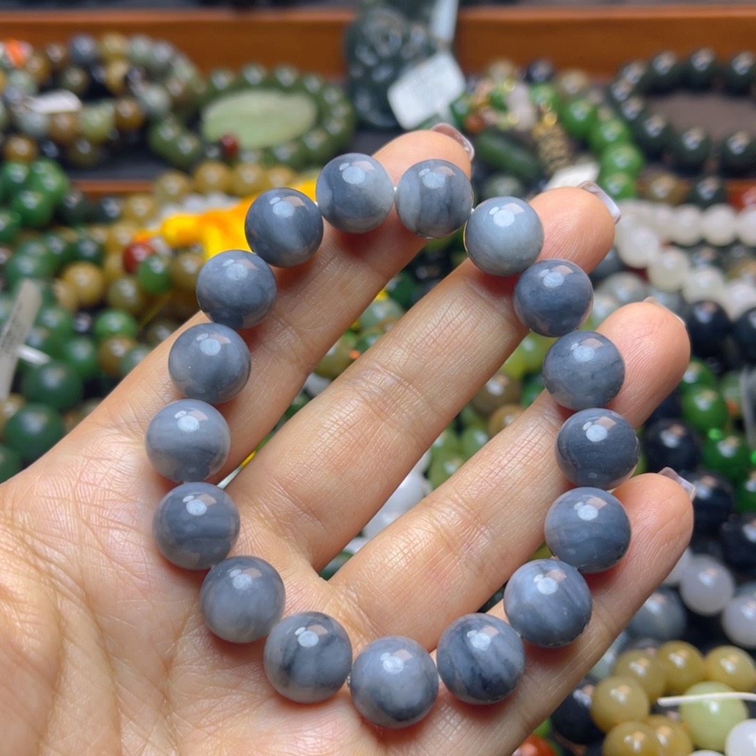 和田玉未镶嵌手链