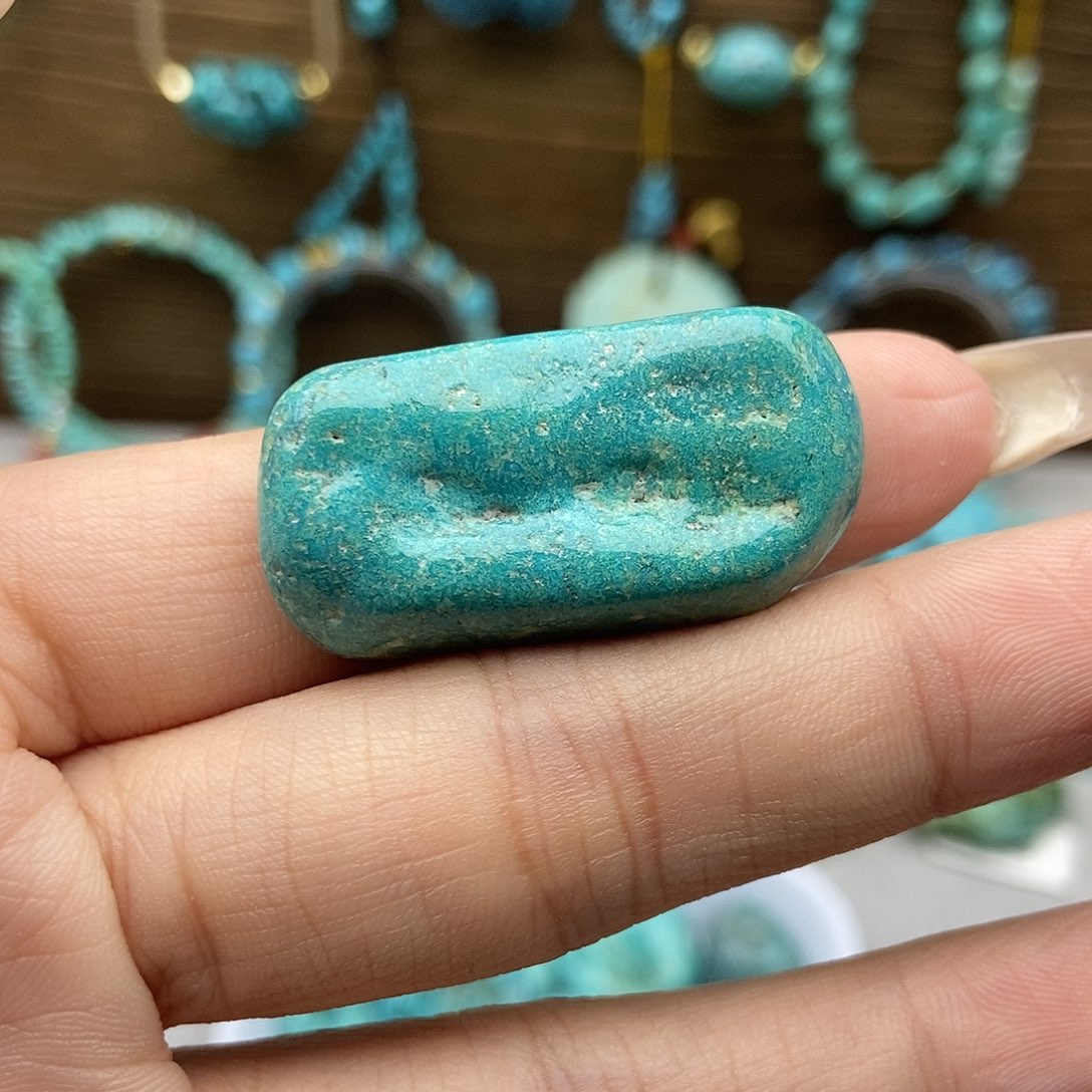 绿松石未镶嵌玉化随行