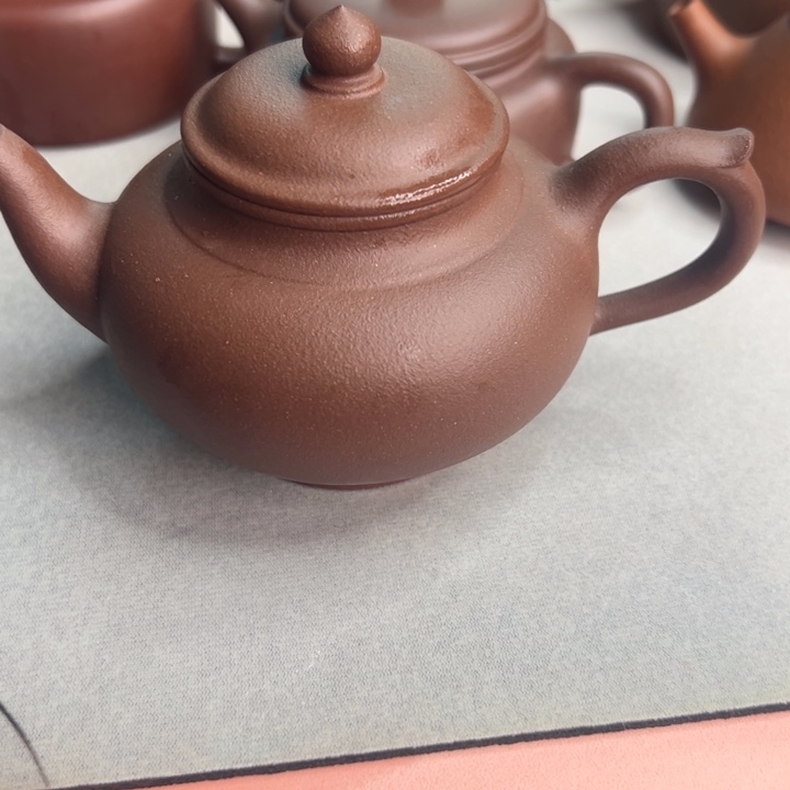 紫砂茶壶紫泥笑樱260cc