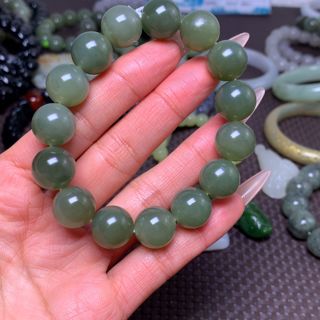 未镶嵌手串和田玉卡14