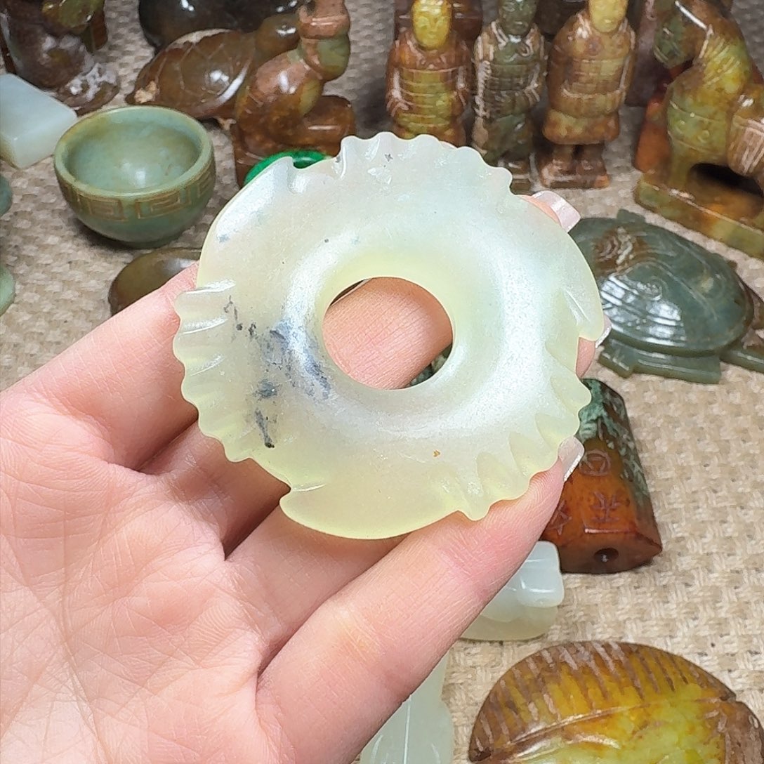 白玉菩提吊坠挂件