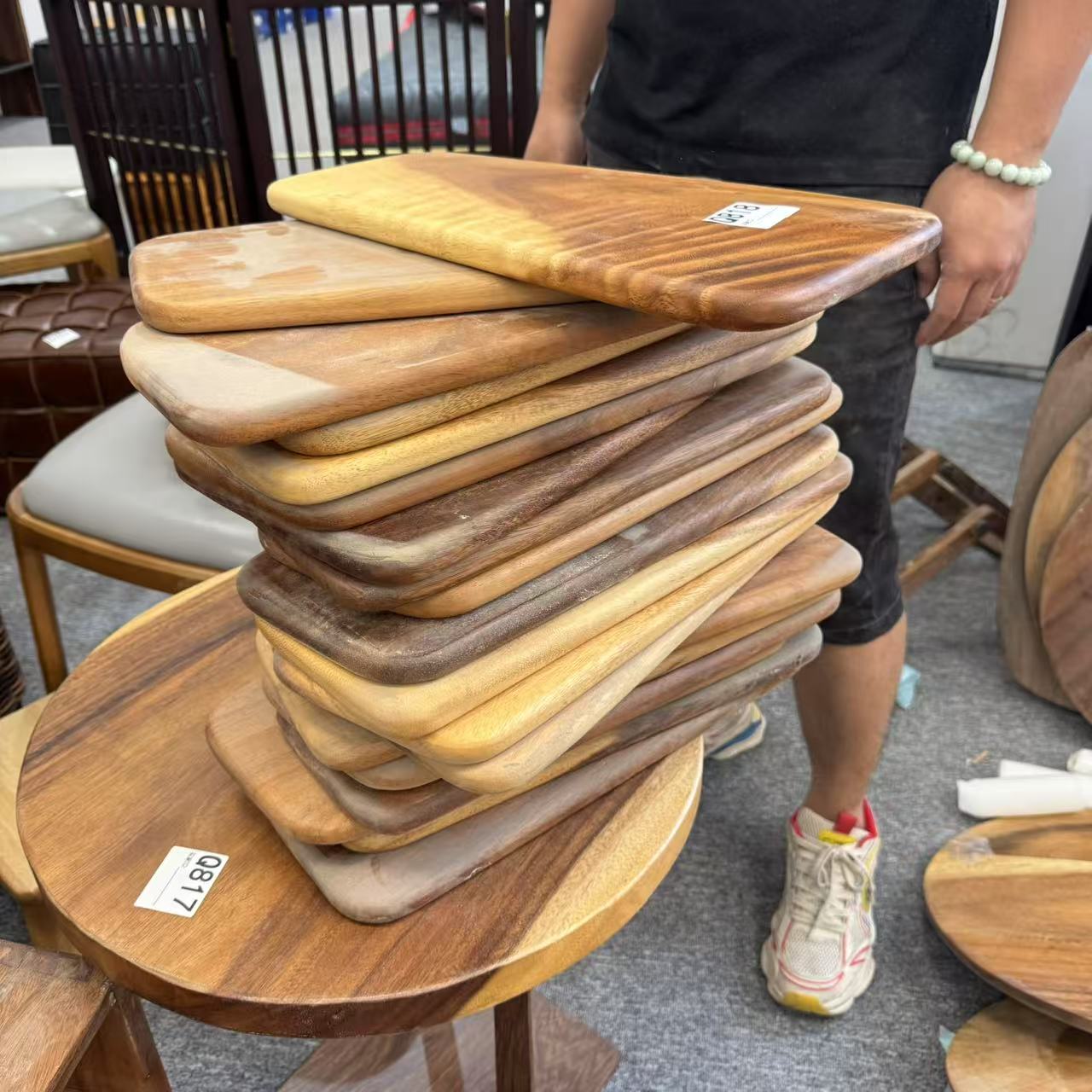 （尺寸混发）K061#小木板库存尾货餐桌凳子板（八楼）