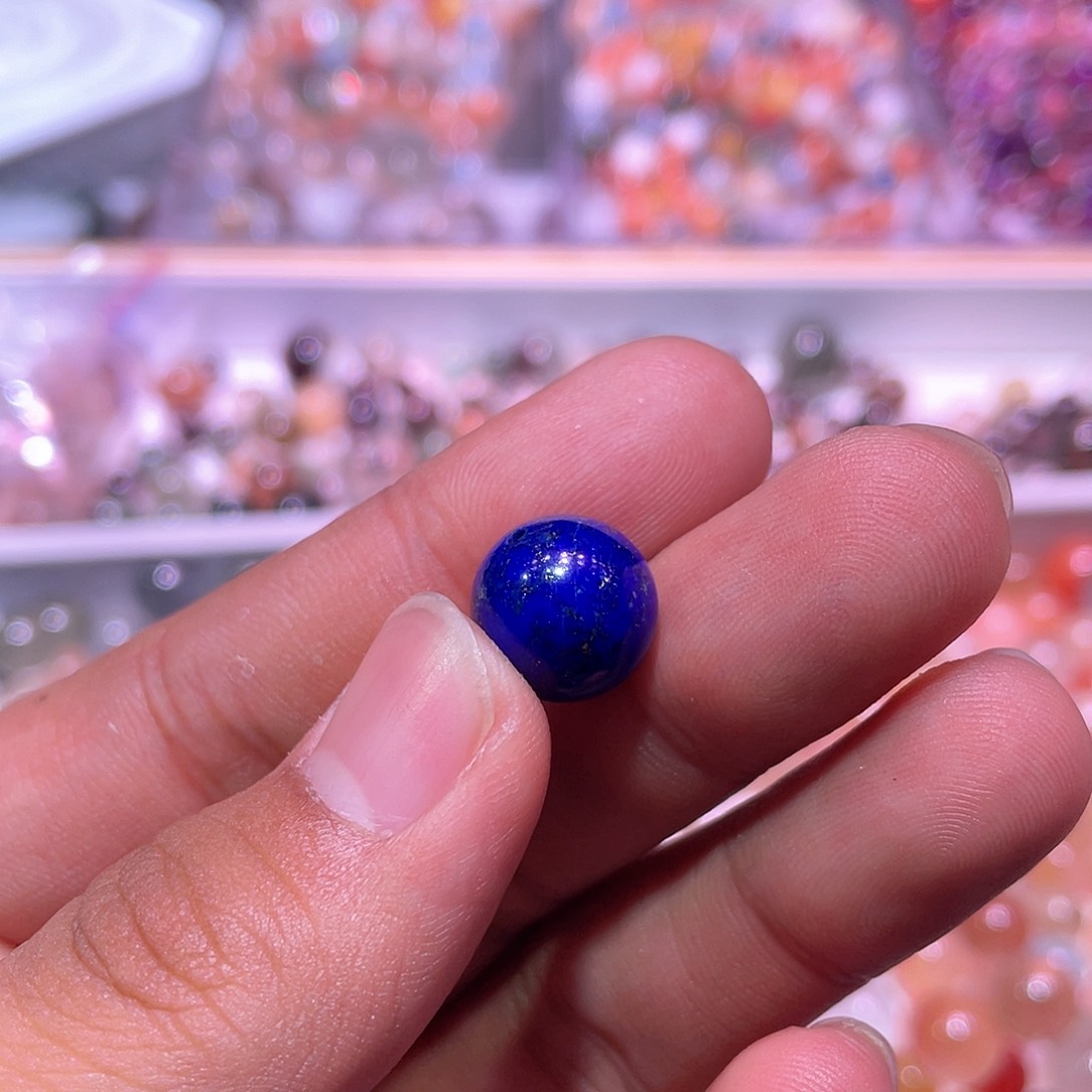 青金石未镶嵌单珠