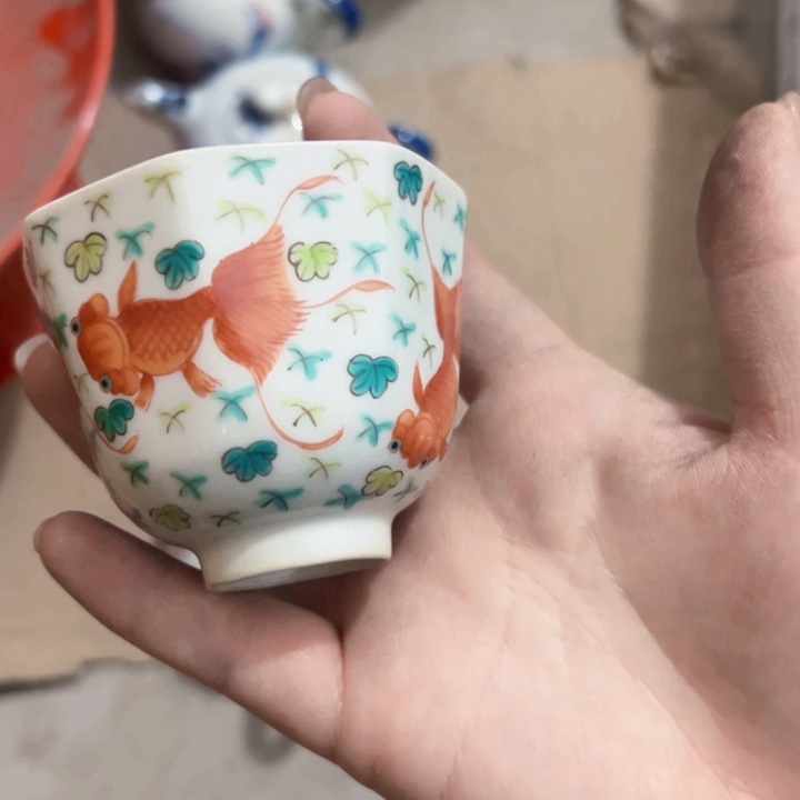 景德镇陶瓷高温手绘杯