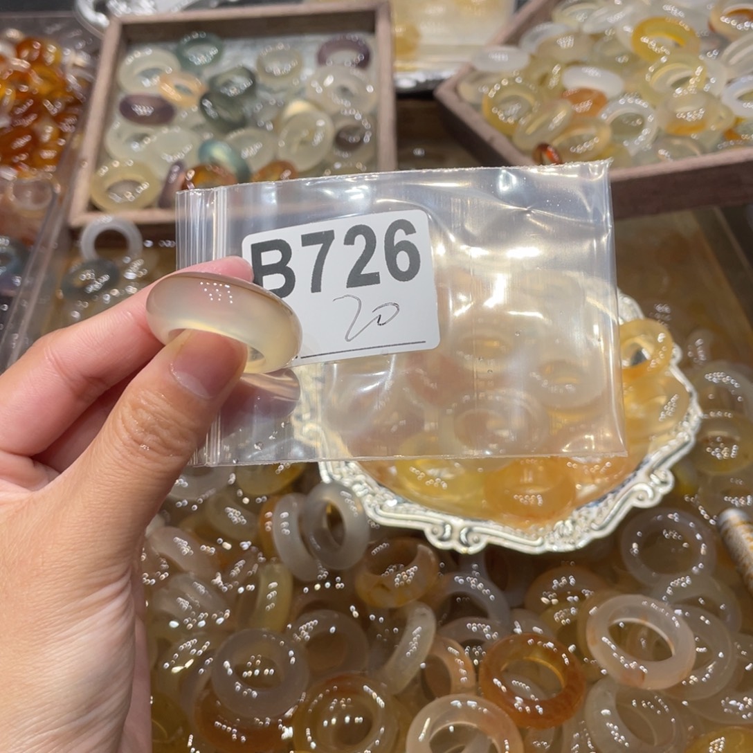玛瑙/玉髓未镶嵌戒指726