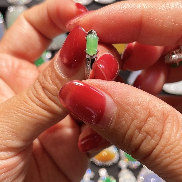 翡翠银S925镶嵌颈饰