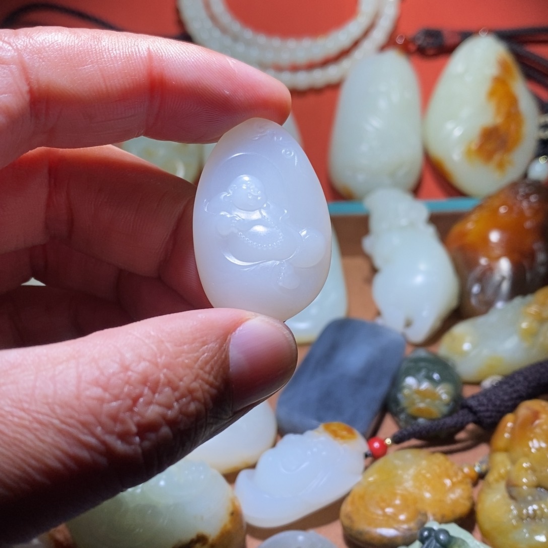 未镶嵌和田玉挂件@