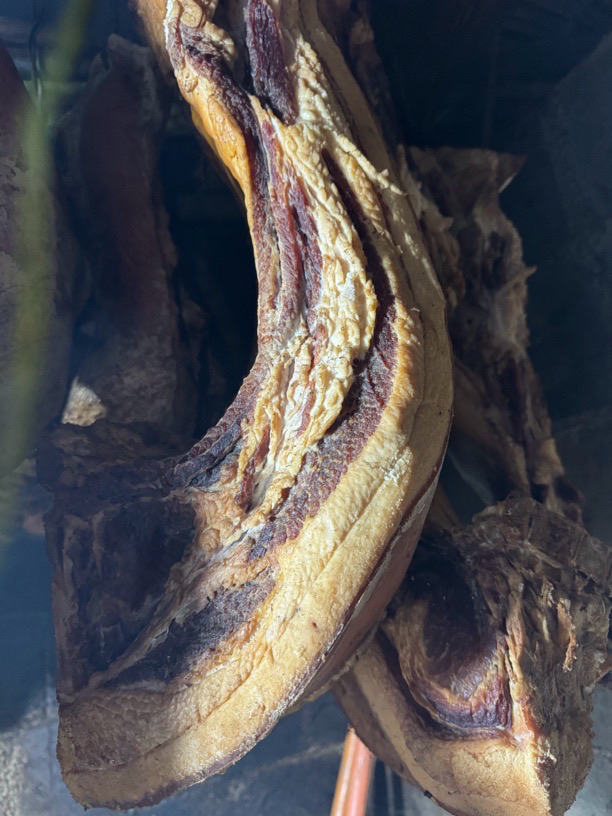 农村散养土猪腊肉