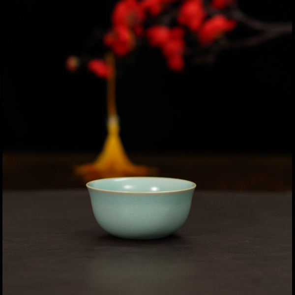 汝宋汝瓷仿古鸡缸杯汝州原矿釉原产地
