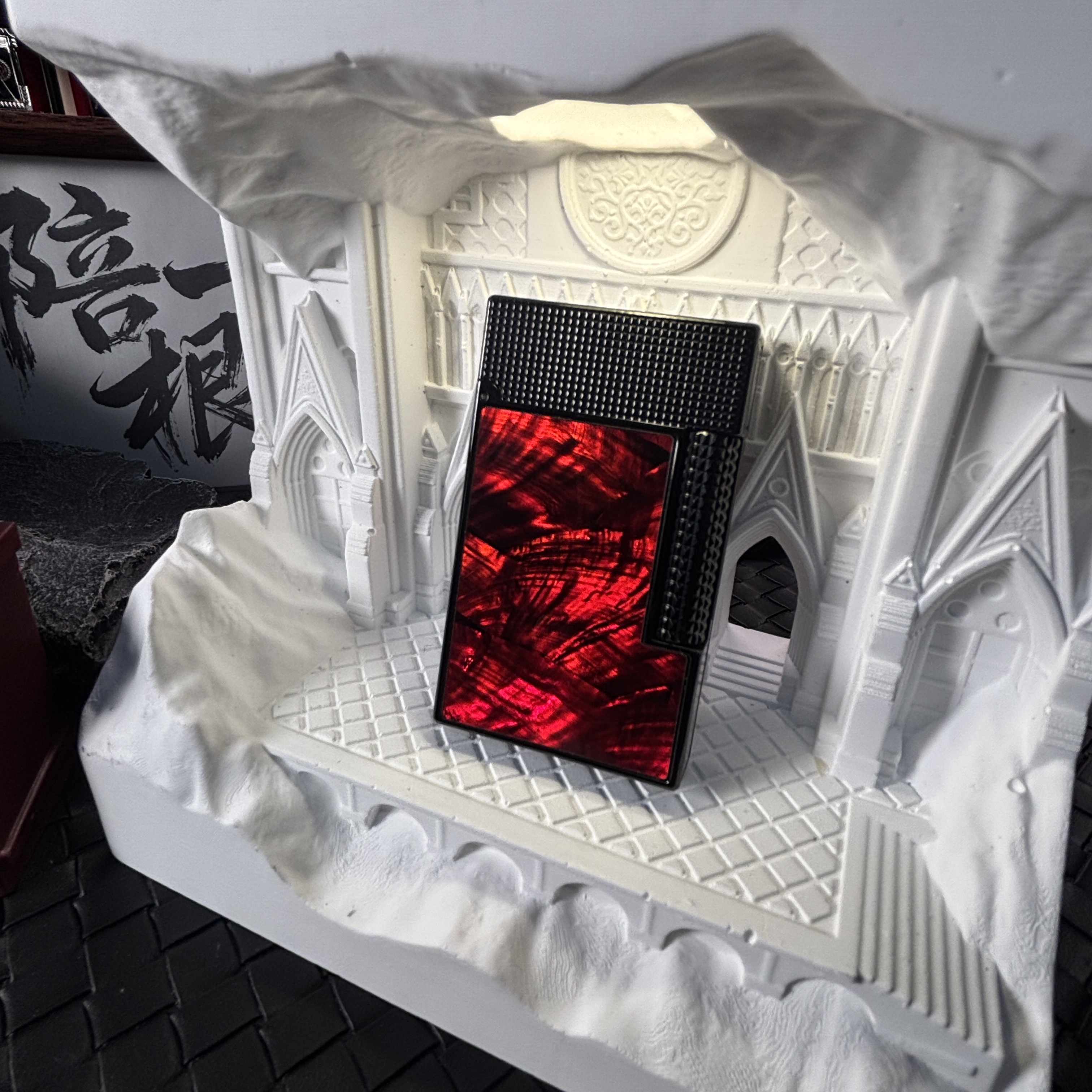 【四面彩贝】红贝蓝贝绿贝紫贝白贝四面贝壳镶嵌朗声打火机时尚礼物