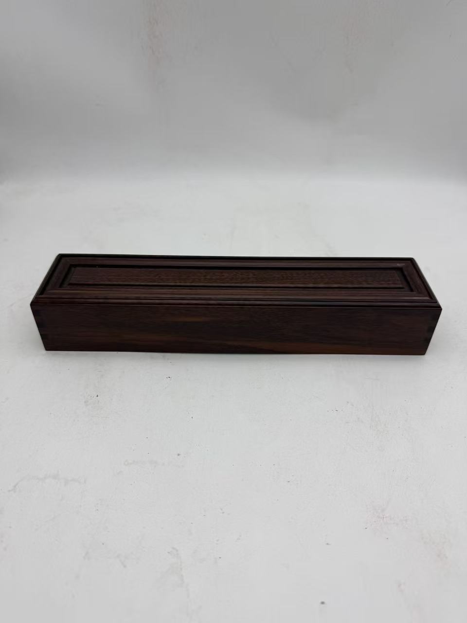 1209 蛇纹木26.5*6*4.5独板长方抽拉盒