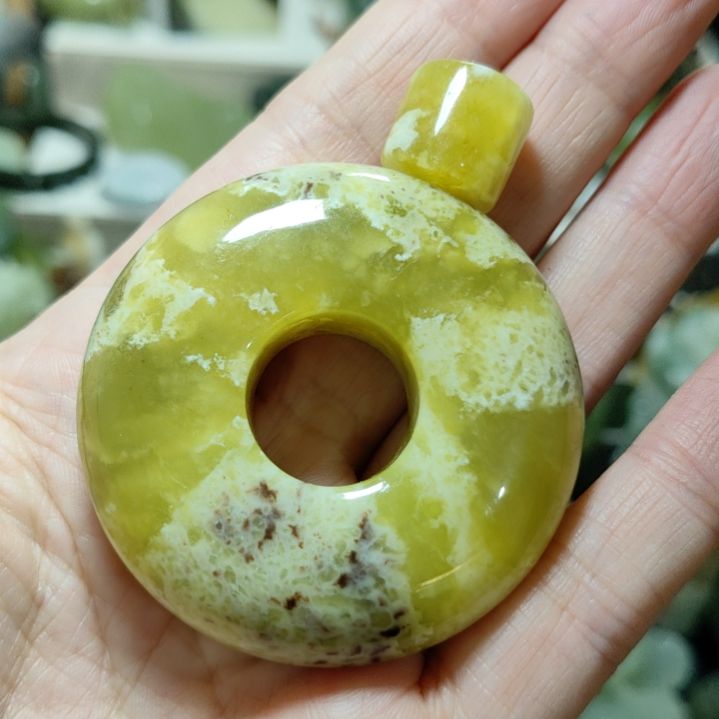 岫玉平安扣未镶嵌