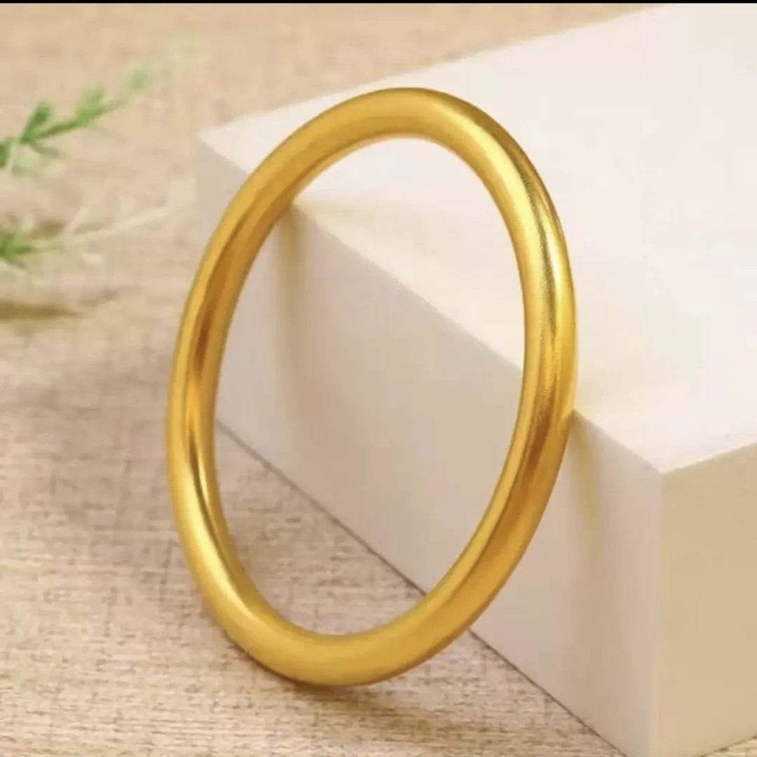 铜合金手镯 【精工古法6N传承】磨砂简约百搭素款实心不掉色