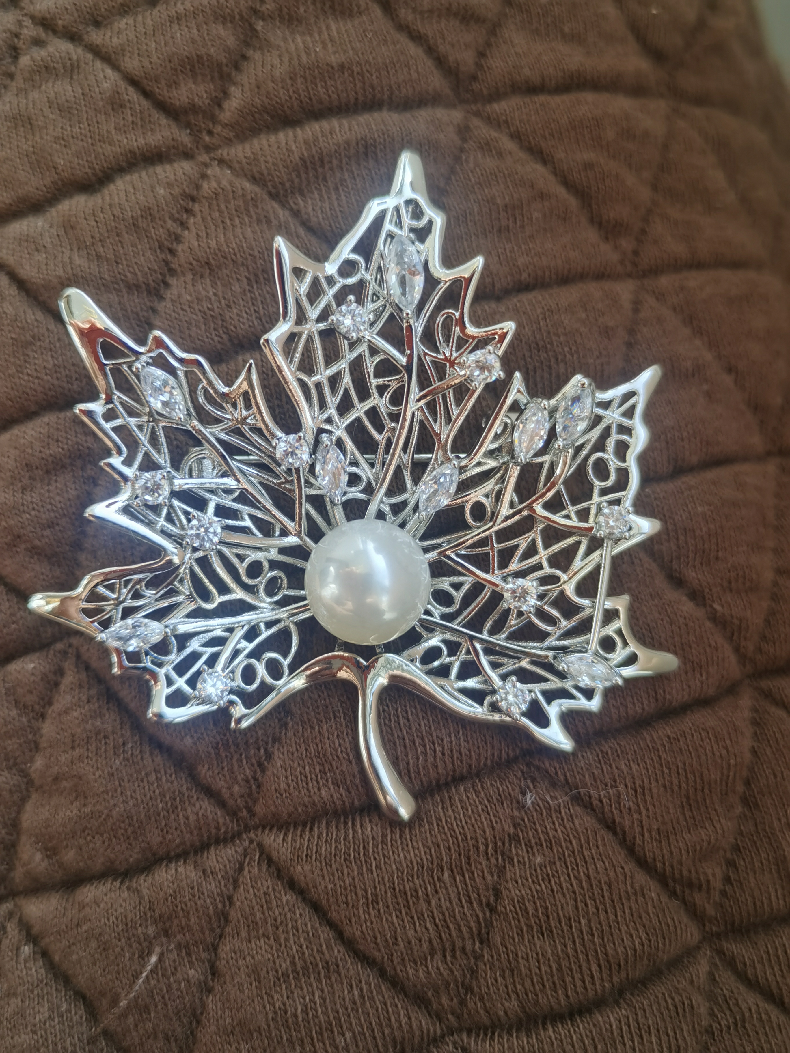 非金属仿珍珠胸针 九爷007胸针大树款式