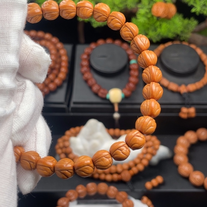 天***佑木质类精品桃核单圈