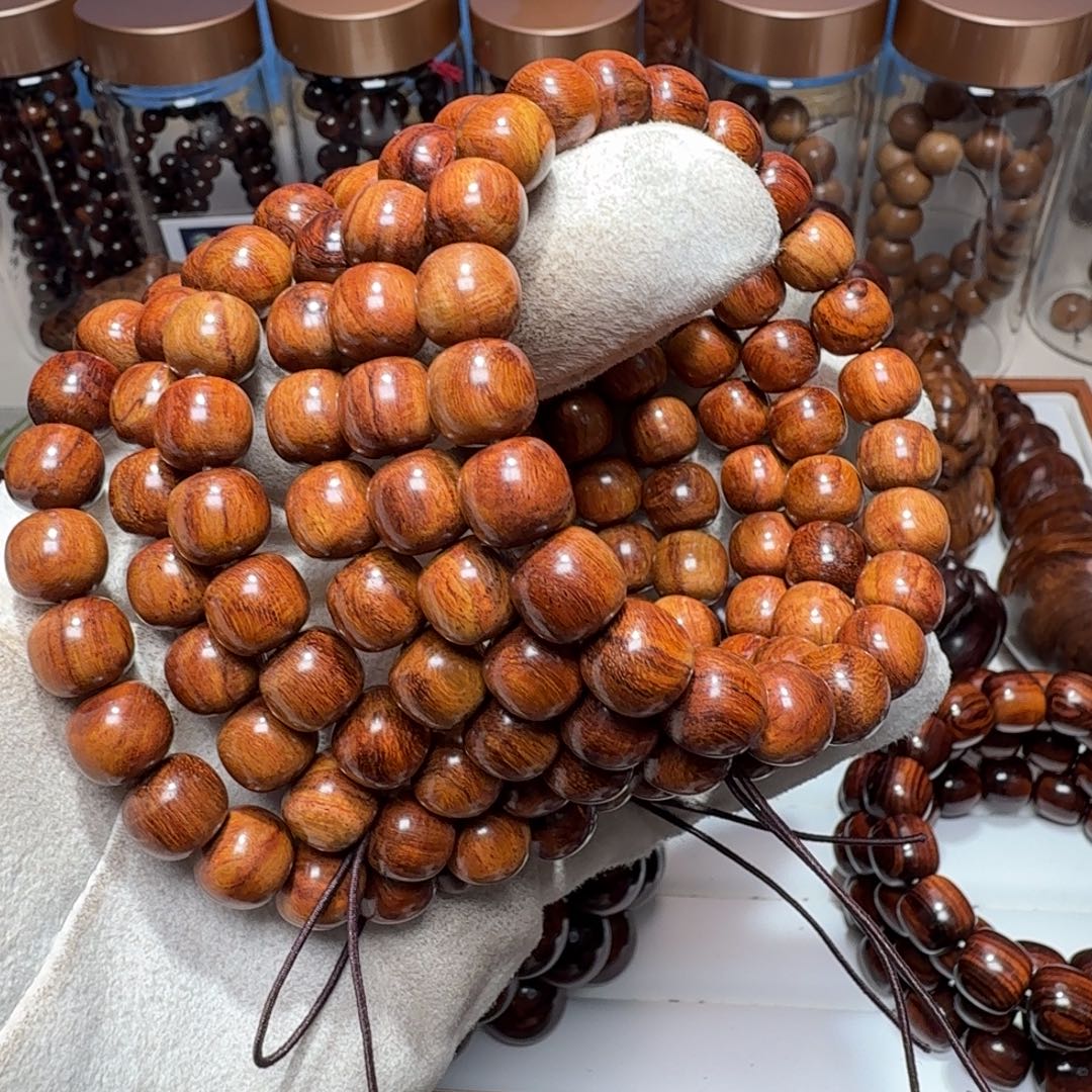 黄花梨/降香黄檀手串/手链海南黄花梨精工9.5✖️10老油梨练手款