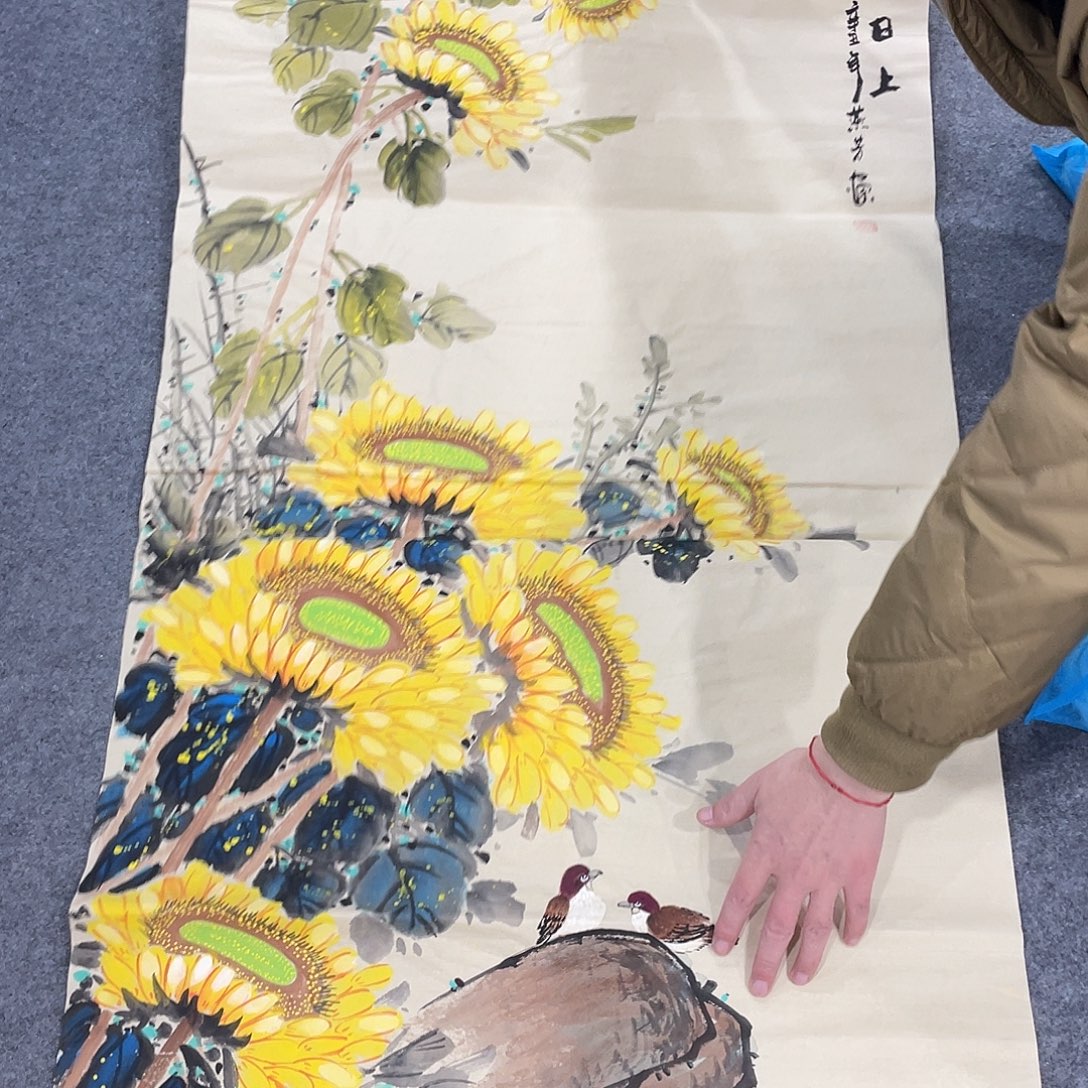 国画今天上午国画作品展示