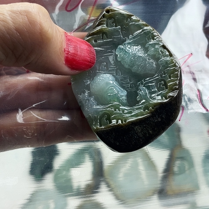 护***神定制翡翠未镶嵌毛货