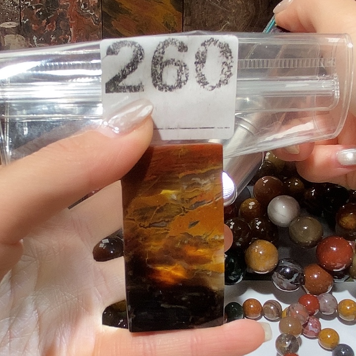硅化玉未镶嵌天然北票树化玉吊坠