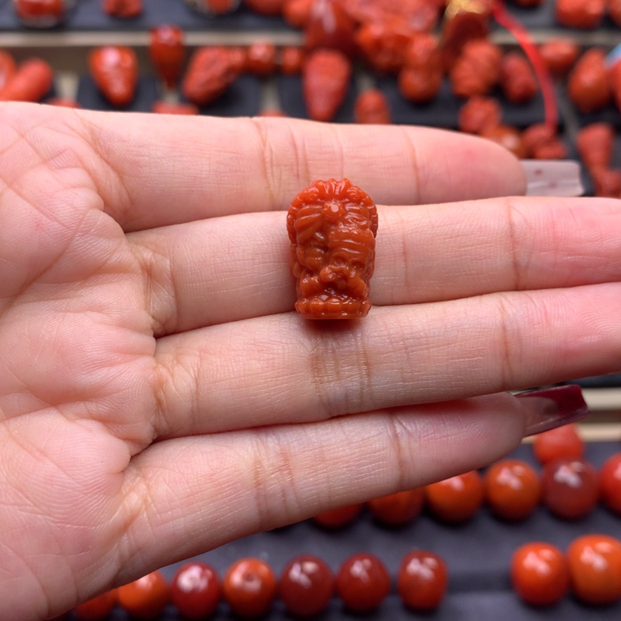 【闪购商品】南红玛瑙扎吉拉姆11✖️17mm➕未镶嵌祈*